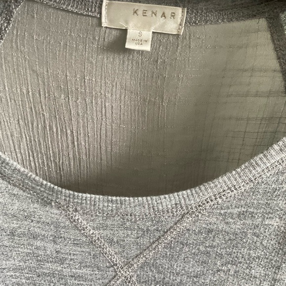 Kenar scoop neck top with gauze back - Picture 3 of 7